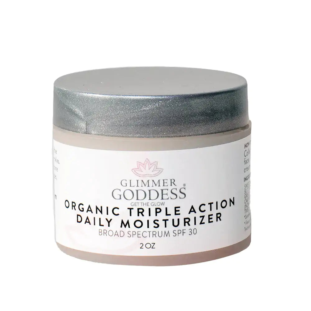 Organic Triple Action Daily Face Cream SPF 30 - Lapis Lazuli Luxe