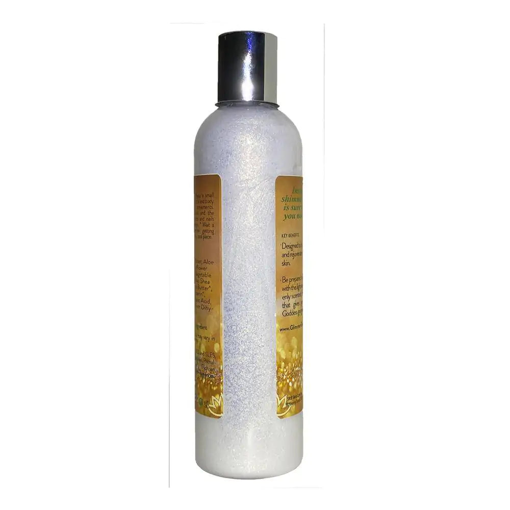 Organic Gold Shimmer Body Lotion -Sparkle For All Skin Types - Lapis Lazuli Luxe