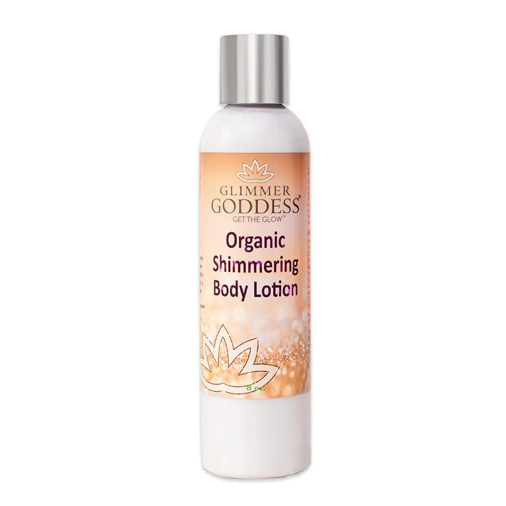 Organic Diamond Shimmer Body Lotion - Sparkle For All Skin Types - Lapis Lazuli Luxe