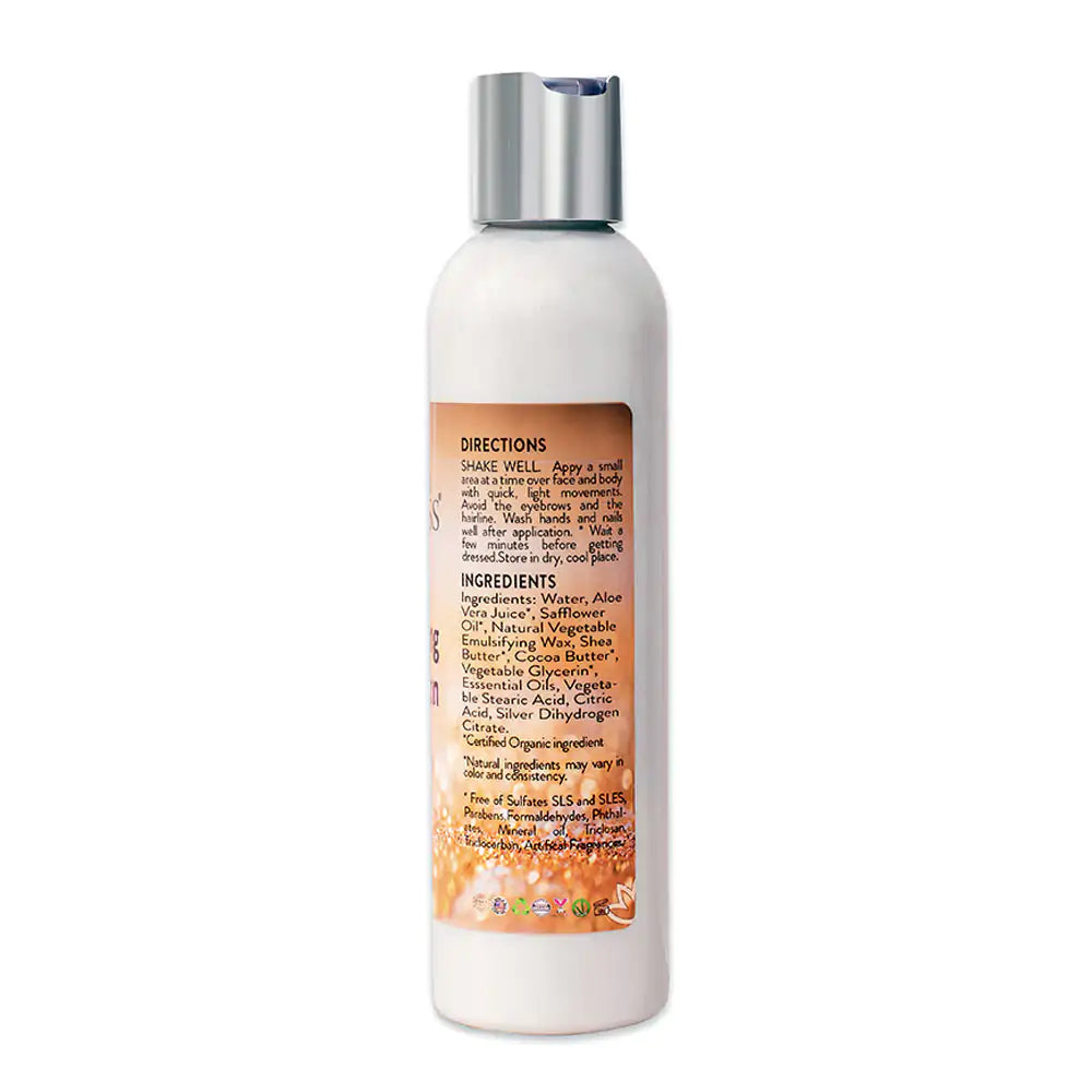 Organic Diamond Shimmer Body Lotion - Sparkle For All Skin Types - Lapis Lazuli Luxe